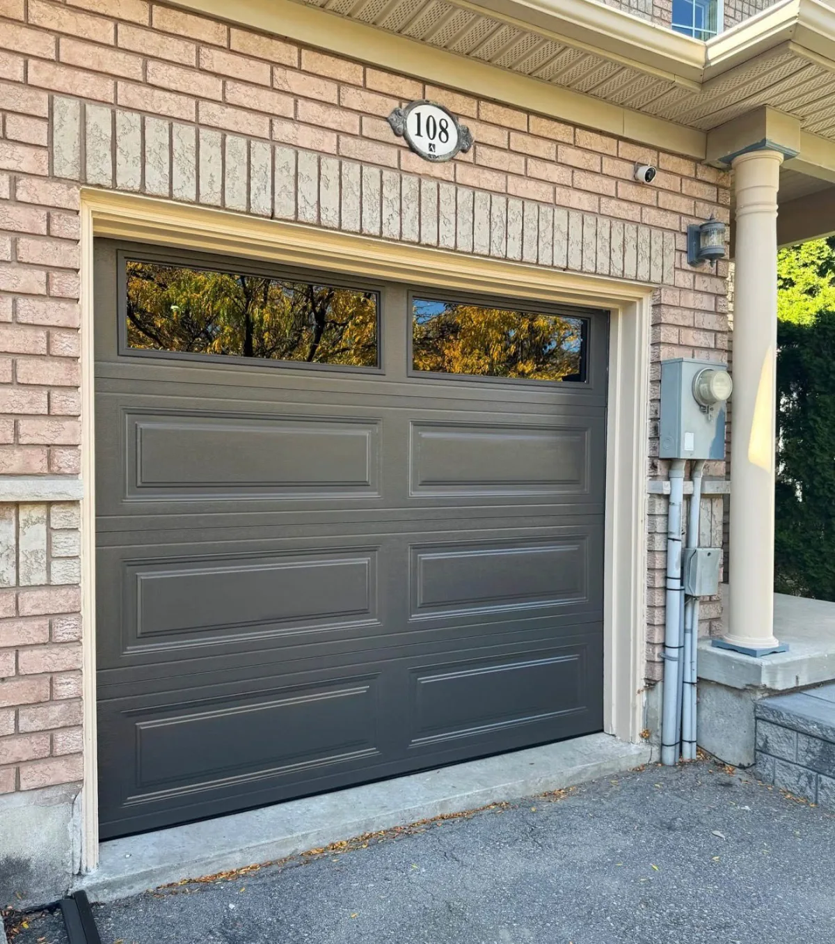Raised panel garage door install